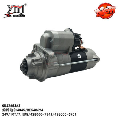 QDJ2653A3 Starter 24V 10T 7,5 kW Voor John Deere 4045 4280007341 4280006901