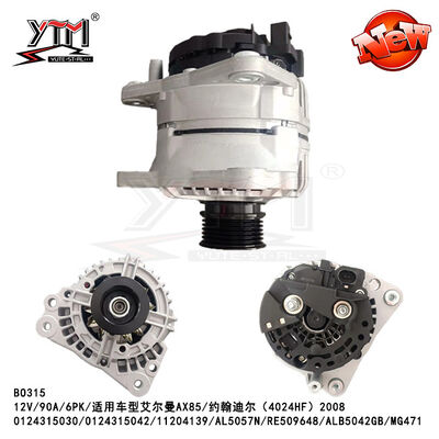 0124315030/0124315042/11204139/AL5057N/RE509648/ALB5042GB/MG471 12V 90A 6PK alternator voor Elman John Deere