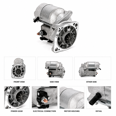 QDJ1201W 12V 1.4KW 9T Startmotor STN4121 voor Denso Doosan DH35 Graafmachine Motor Vervanging, OEM Startmotor met OE 8941702050 8941702051