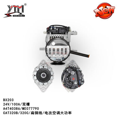 Vlakke de Draad Elektrische Alternator 24V 100A A2T72185 van BX203 6D22 E320B E320C
